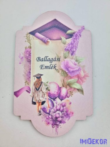 Ballagó figura 25 - Lila lány