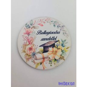 Ballagásodra szeretettel kerek 7,5cm - 12