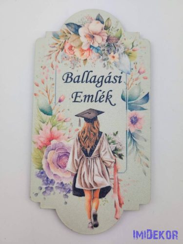 Ballagási emlék - Lány virágokkal Vintage