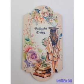 Ballagási emlék - Lány virágokkal