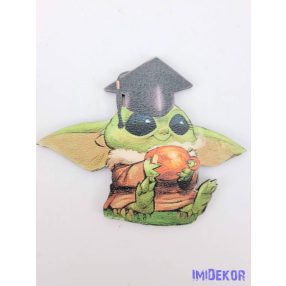 Bébi Yoda ballagó sapis táblácska