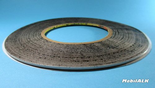 Telefon kijelző javító 3M keretragasztó kétoldalú ragasztó ragasztócsík 50M 2MM fekete