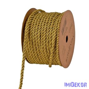 Dekor zsinór 3mm x 10m - Metál Arany