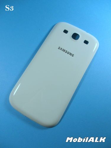 Samsung Galaxy S3 - 4,8" - i930xx hátlap gyári hátlap akkufedél fehér