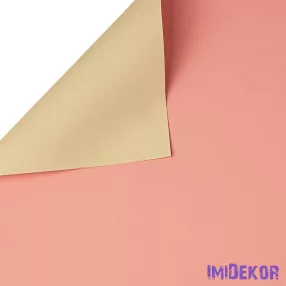   Kétoldalas fólia ív 58x58cm 20db/cs - Világoszöld-Púder rózsaszín