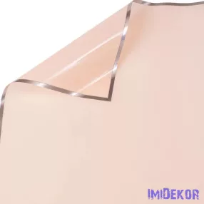   Fólia ív ezüst kerettel 57 x 57cm, 20db - Lakk púder rózsaszín