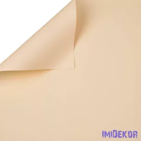   Egyszínű csomagoló dekor fólia ív 58x58cm 20db/cs - Ekrü