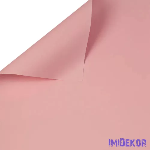 Egyszínű csomagoló dekor fólia ív 58x58cm 20db/cs - Pasztel Rózsaszín
