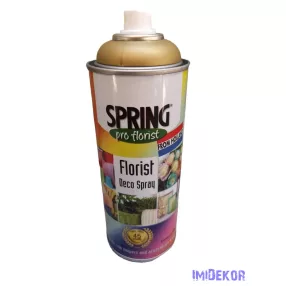   Virágfesték SPRING 400 ml dekorációs fújós festék spray - Brite Gold / Arany