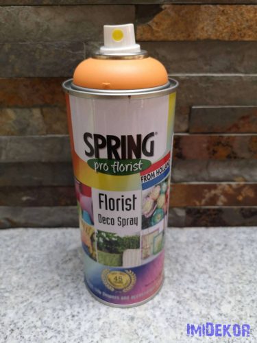 Virágfesték SPRING 400 ml dekorációs fújós festék spray - Orange Peel / Narancs Héj