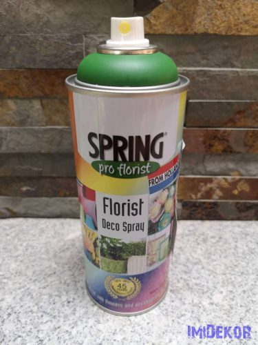 Virágfesték SPRING 400 ml dekorációs fújós festék spray - Green Olive / Zöld Oliva