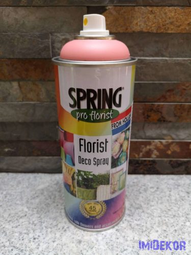 Virágfesték SPRING 400 ml dekorációs fújós festék spray - Rose / Rózsaszín