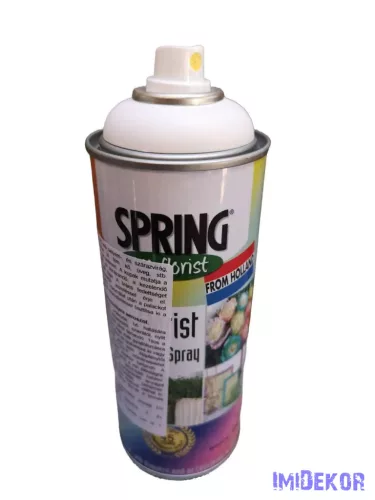 Virágfesték SPRING 400 ml dekorációs fújós festék spray - Soft White / Fehér
