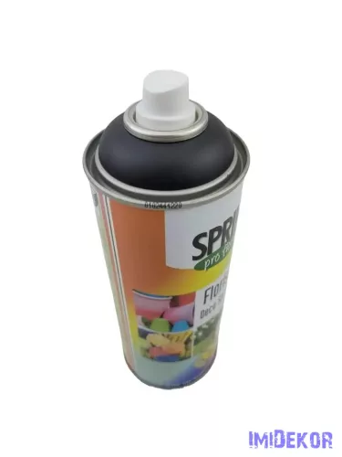 Virágfesték SPRING 400 ml dekorációs fújós festék spray - Black / Fekete