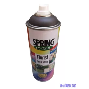   Virágfesték SPRING 400 ml dekorációs fújós festék spray - Charcoal Grey / Szén Szürke