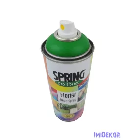   Virágfesték SPRING 400 ml dekorációs fújós festék spray - Signal Green / Zöld