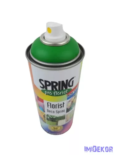 Virágfesték SPRING 400 ml dekorációs fújós festék spray - Signal Green / Zöld