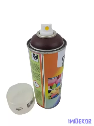 Virágfesték SPRING 400 ml dekorációs fújós festék spray - Dark Brown / Sötét Barna