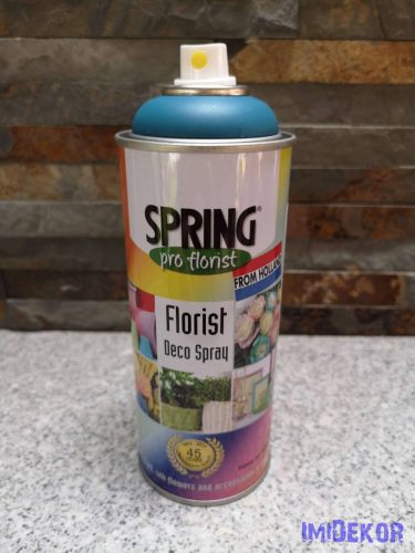 Virágfesték SPRING 400 ml dekorációs fújós festék spray - Peacock Blue / Páva Kék