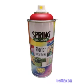   Virágfesték SPRING 400 ml dekorációs fújós festék spray - Sunrise Red / Napkelte Piros
