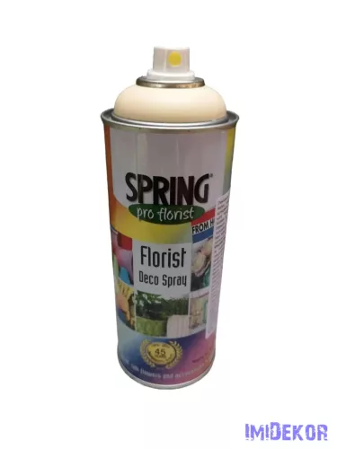 Virágfesték SPRING 400 ml dekorációs fújós festék spray - Champagne / Pezsgő