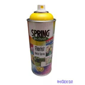   Virágfesték SPRING 400 ml dekorációs fújós festék spray - Chrome Yellow / Króm Sárga