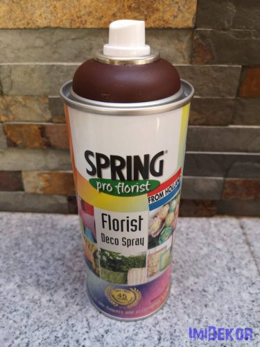 Virágfesték SPRING 400 ml dekorációs fújós festék spray - Medium Brown / Közép Barna