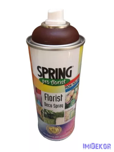 Virágfesték SPRING 400 ml dekorációs fújós festék spray - Medium Brown / Közép Barna