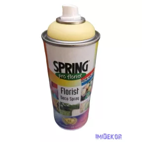   Virágfesték SPRING 400 ml dekorációs fújós festék spray - Light Yellow / Halvány Sárga