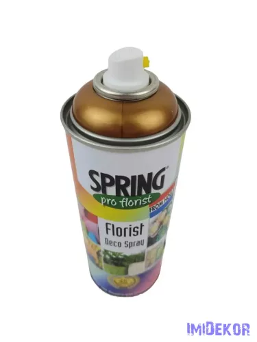 Virágfesték SPRING 400 ml dekorációs fújós festék spray - Antique Gold / Antik Arany