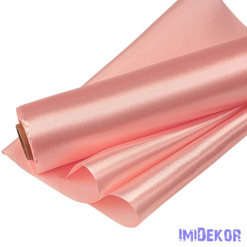 Szatén tekercs 23cm x 10m - Púder rózsaszín