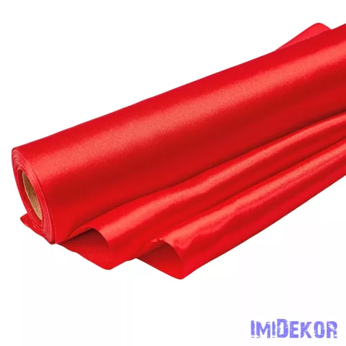 Szatén tekercs 23cm x 10m - Piros