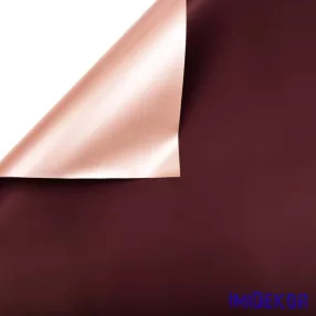   Kétoldalas fólia ív 58x58cm 20db/cs - Padlizsán/Rose gold