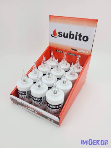 Subito S1 LED mécses 1200 órás 11 cm - Fehér