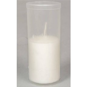   Mécsesbetét áttetsző poharas 12 cm / 90 g / 26 óra mécses betét TBL90