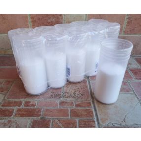   Mécsesbetét áttetsző poharas 14 cm / 120 g / 34 óra mécses betét TBM120