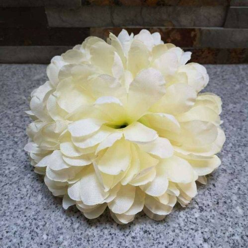 Krizantém selyemvirág fej M12 D18 cm