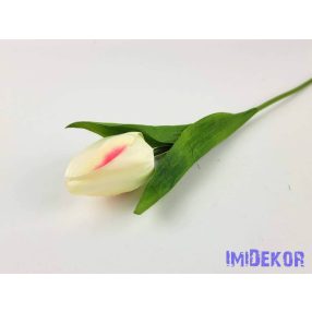 Tulipán szálas szatén 57 cm - Halvány Rózsaszínes
