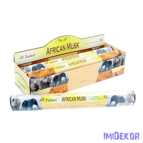 Tulasi hexa 20szál/doboz füstölő - African Musk / Afrikai Pézsma