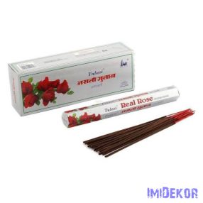   Tulasi hexa 20szál/doboz füstölő - Real Rose / Valódi Rózsa