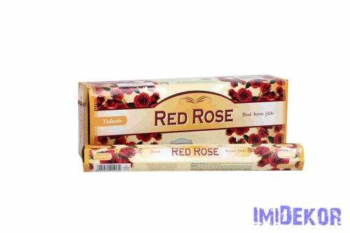 Tulasi hexa 20szál/doboz füstölő - Red Rose / Vörös Rózsa