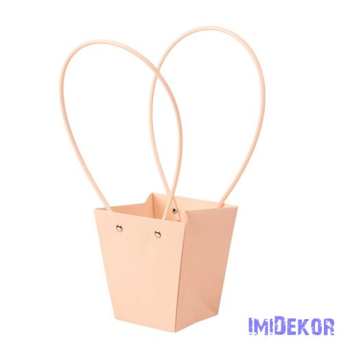 Virág táska 12(h) x 12(sz) x 12.5(m) cm - Sötét púder