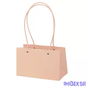 Virág táska 22(h) x 10.5(sz) x 13.5(m) cm - Sötét púder