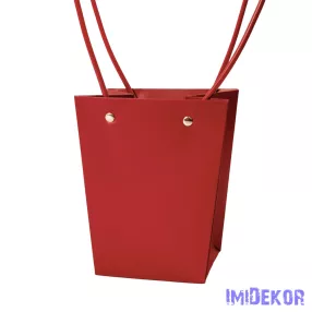 Virágtáska 13x9,5x15,5cm - Bordó