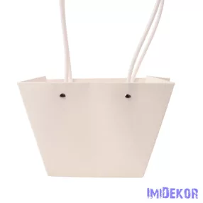 Virágtáska 20x12x12cm - Fehér