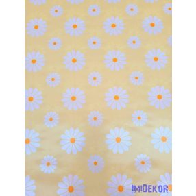 Vízhatlan mintás ív 70x100cm - 12 Szirmú - Krém
