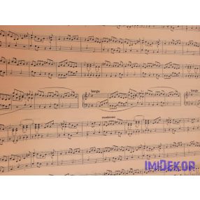 Vízhatlan mintás ív 70x100cm - Kotta Mintás - Barack