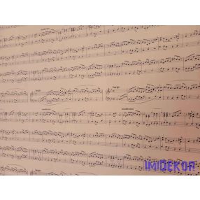   Vízhatlan mintás ív 70x100cm - Kotta Mintás - Világos Barna