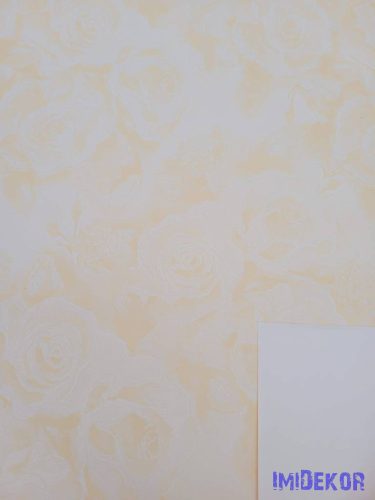 Vízhatlan mintás ív 70x100cm - Rózsafejmintás - Krém