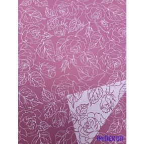 Vízhatlan mintás ív 70x100cm - Karcos Rózsás - Mályva